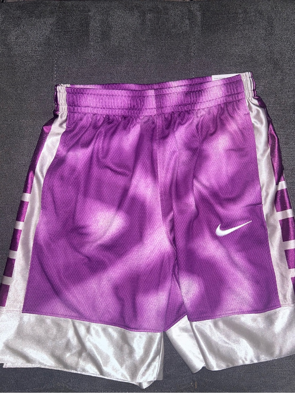 Nike Purple and White Kids Athletic Shorts NWT